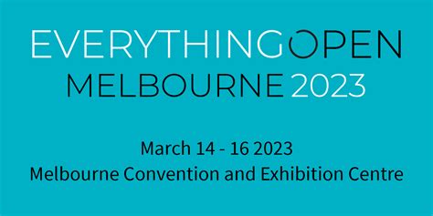 Everything Open Melbourne 2023